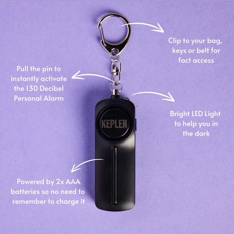 Kepler Personal Alarm Black