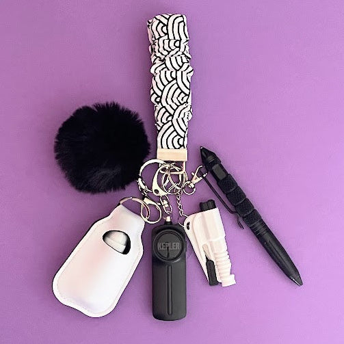 Safety Keychain I Monochrome Rainbow *Limited Edition*