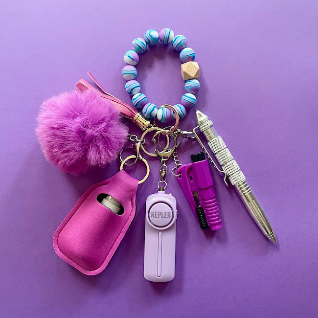 Safety Keychain I Purple Powerhouse